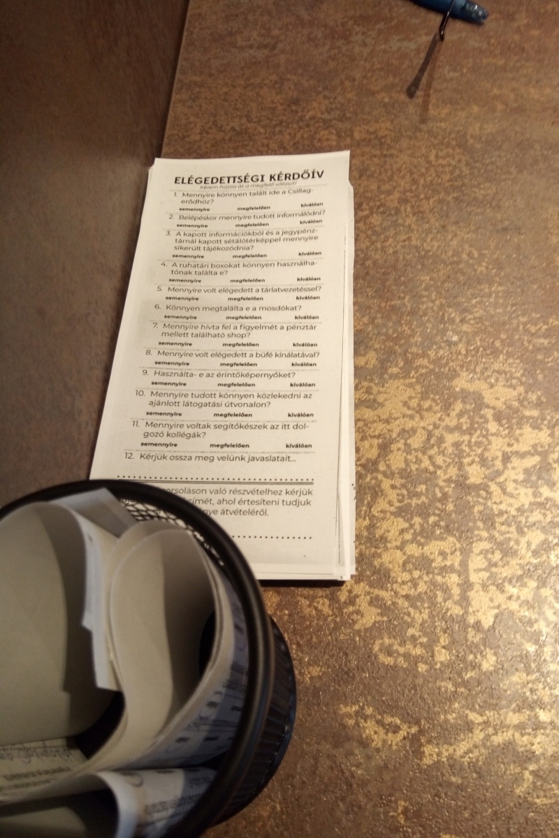 Csillagerőd látogatói kérdőív